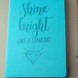 Turquoise Notebook with Inspirational Quote